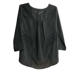 AMERICAN EAGLE OUTFITTERS‎ Women’s Black Top Size Small Petite